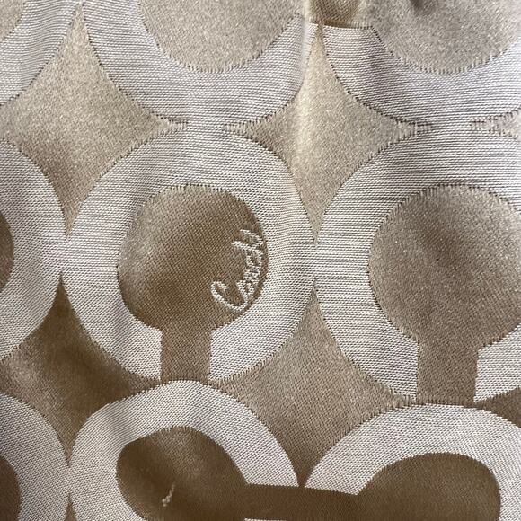Coach Gold Logo C Satchel Shoulder Bag Large - Picture 4 of 12